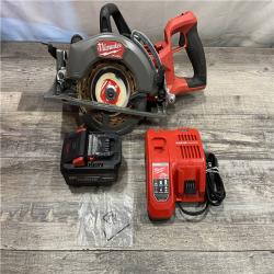 AS-IS Milwaukee FUEL 18V Lithium-Ion Cordless 7-1/4 in. Rear Handle Circular Saw Kit