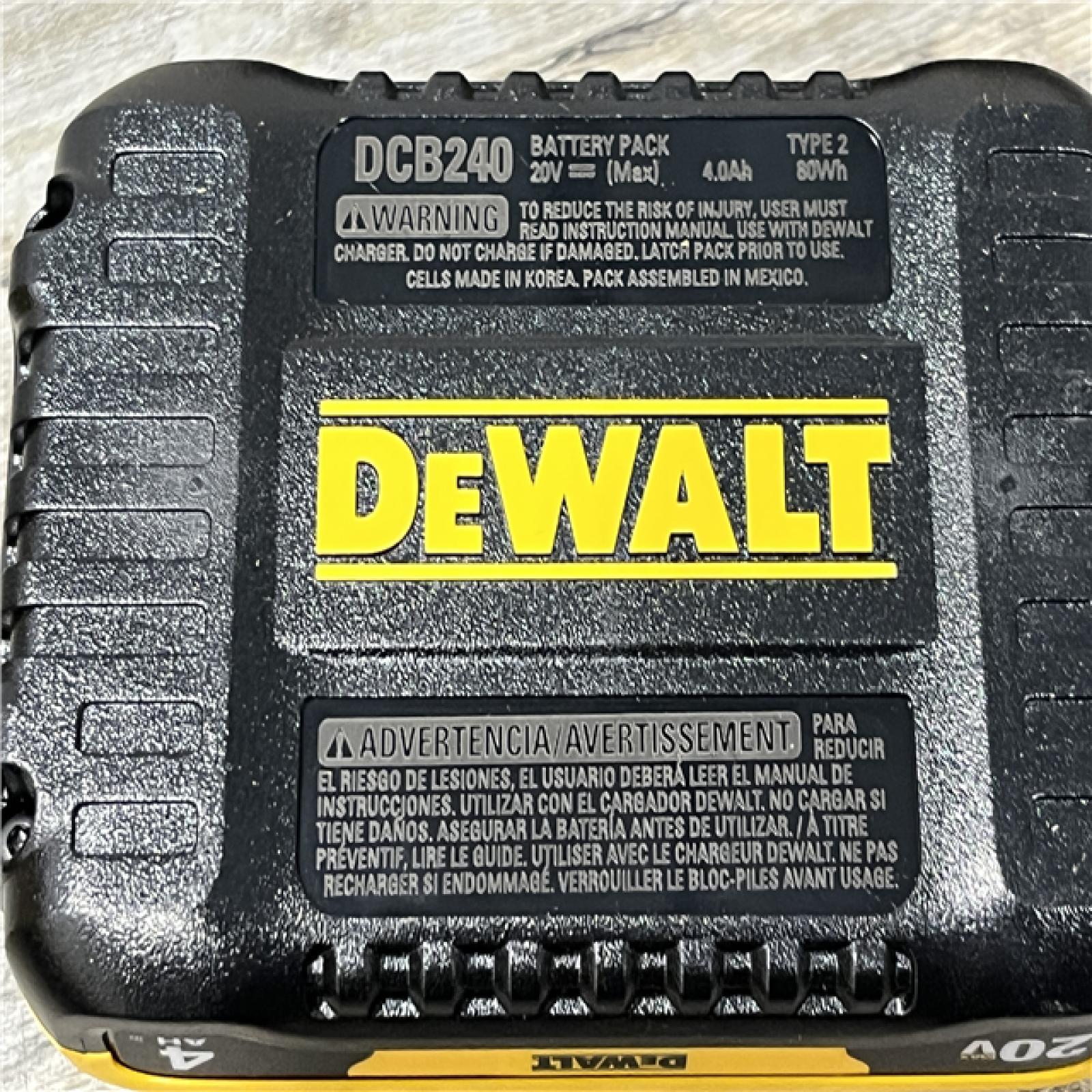 AS-IS DEWALT 20-Volt MAX Lithium-Ion 4.0Ah Battery with 12-Volt to 20-Volt MAX Charger
