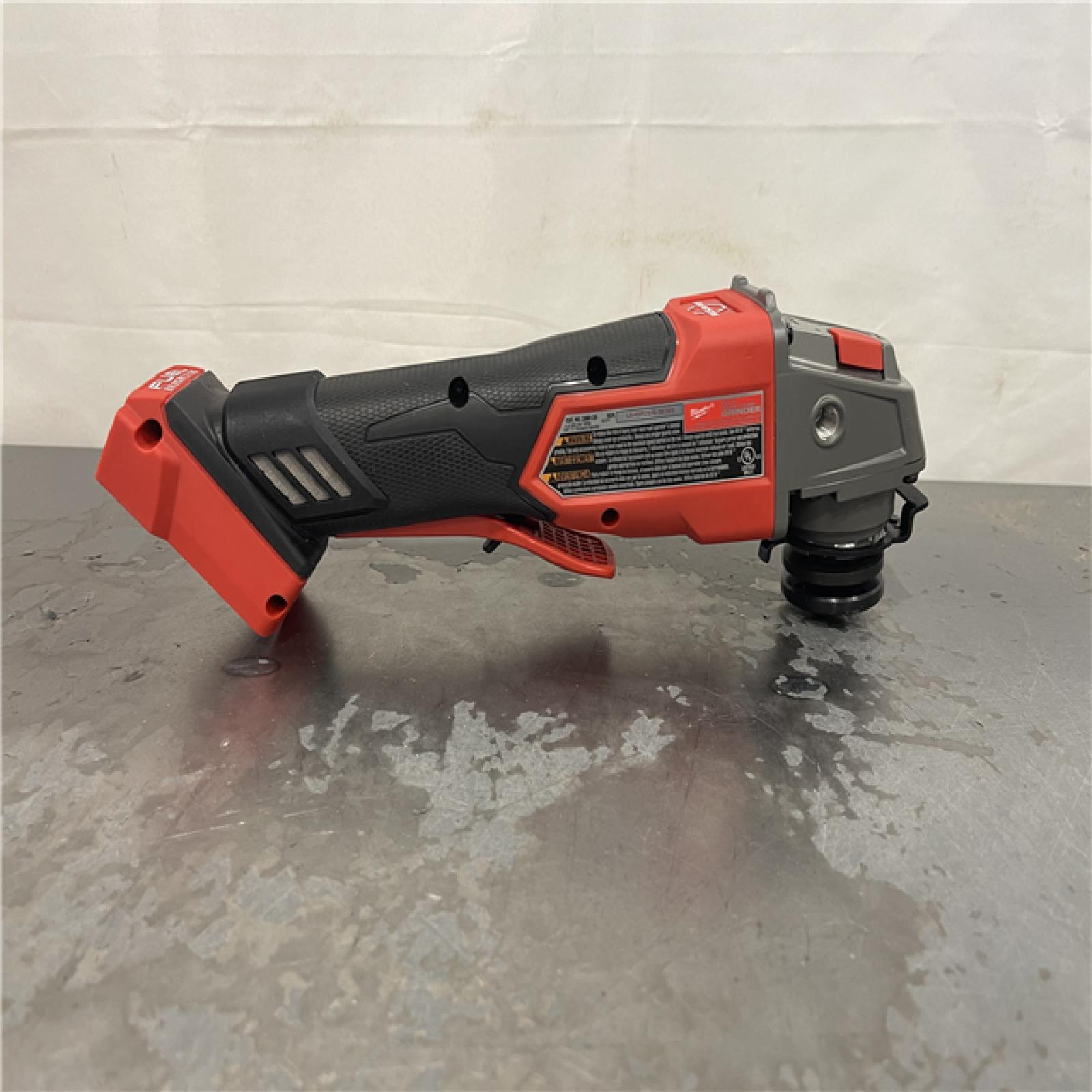 AS-IS- Milwaukee FUEL 18-Volt Lithium-Ion Brushless Cordless 4-1/2 in./5 in. Grinder W/Paddle Switch (Tool-Only)