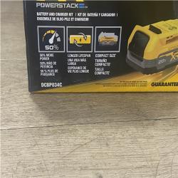 NEW DEWALT 20V MAX XR POWERSTACK Lithium-Ion Battery Starter Kit with 1.7Ah Battery and Charger