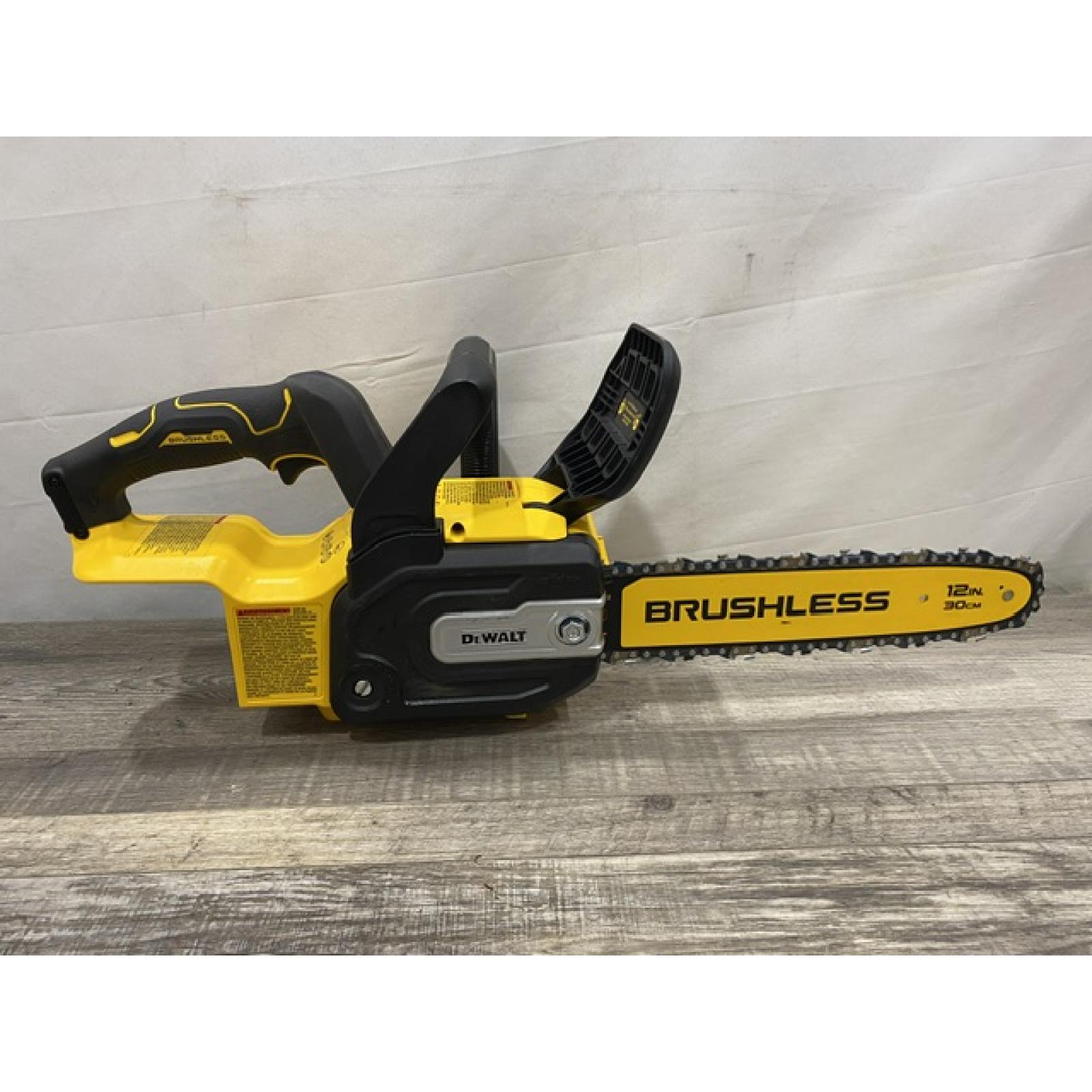 AS-IS DEWALT 20V MAX 12 in. Cordless Battery Powered Chainsaw (Tool Only)