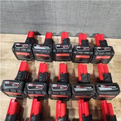HOUSTON LOCATION - AS - IS MILWAUKEE BATTERY PACK QTY - 15