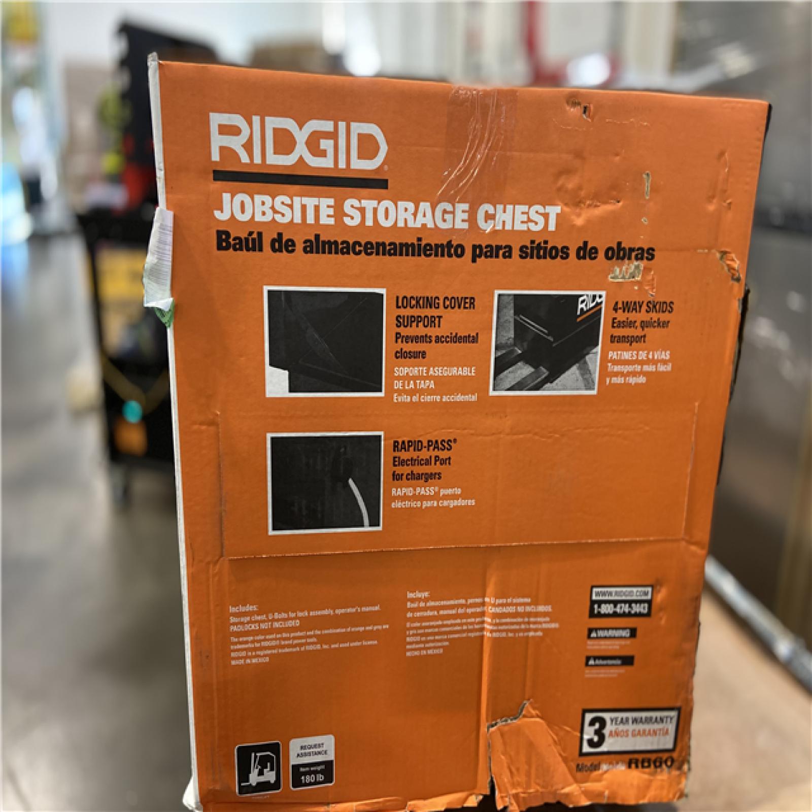 DALLAS LOCATION - RIDGID 60 in. x 24 in. Universal Storage Chest