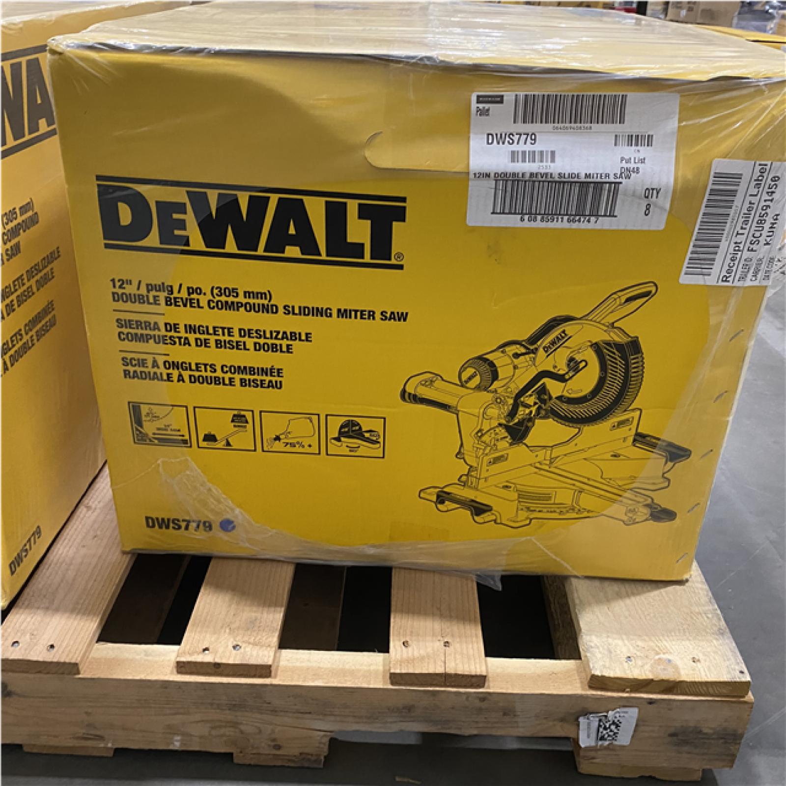 NEW- DeWalt 15 Amps 12 in. Corded Dual-Bevel Sliding Compound Miter Saw