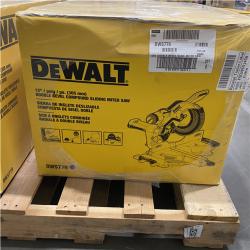 NEW- DeWalt 15 Amps 12 in. Corded Dual-Bevel Sliding Compound Miter Saw
