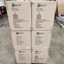 Phoenix Location NEW Seasons 4-Light Chandelier Part#: 1190003 Pallet (18 Total) (Sealed)