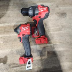 HOUSTON LOCATION - AS-IS MILWAUKEE 2 TOOL COMBO KIT W/ (2) BATTERY & CHARGER