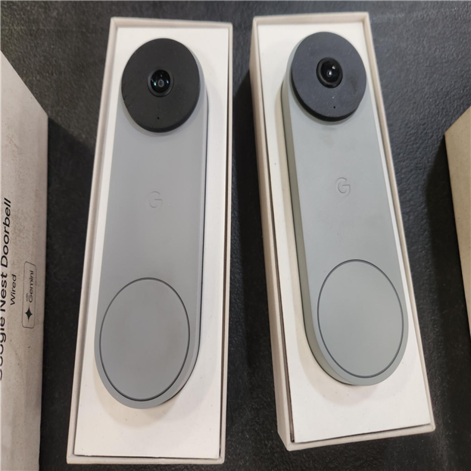 Phoenix AS-IS Google Nest Doorbell (Wired  3rd Gen) - Smart Wi-Fi Video Doorbell Camera (2-Pack)