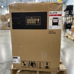 DALLAS LOCATION -WEBER Slate Rust-Resistant Griddle 3-Burner Natural Gas 30 in. Flat Top Grill in Black with Thermometer and Closed Cabinet