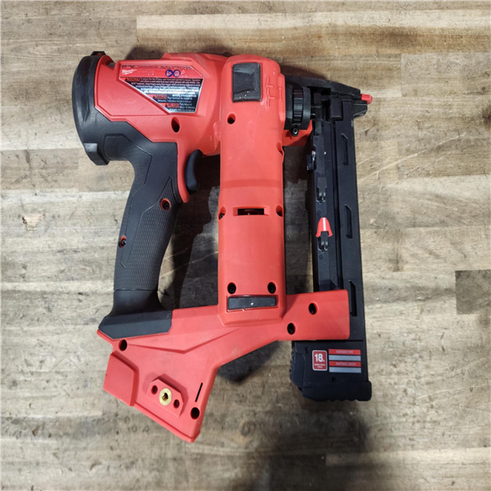 HOUSTON LOCATION - AS-IS Milwaukee FUEL 18-Volt Lithium-Ion Brushless Cordless 18-Gauge 1/4 in. Narrow Crown Stapler (Tool-Only)