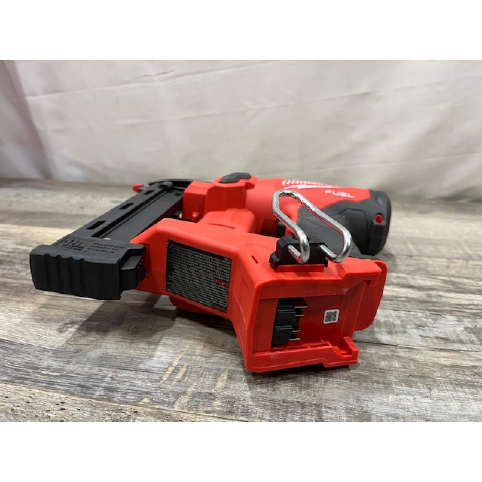 AS-IS Milwaukee FUEL 18-Volt Lithium-Ion Brushless Cordless 18-Gauge 1/4 in. Narrow Crown Stapler (Tool-Only)