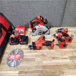 HOUSTON LOCATION - AS-IS Milwaukee M18 4-Tool Combo Kit