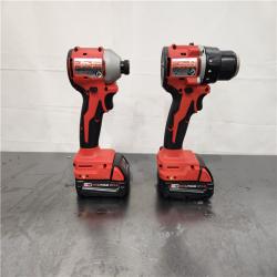 AS-IS- Milwaukee18V Lithium-Ion Brushless Cordless Compact Drill/Impact Combo Kit
