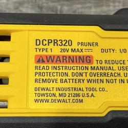 AS-IS DEWALT 20V MAX Cordless Battery Powered Pruner Kit