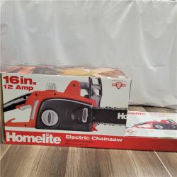 NEW! HOMELITE 16 in. 12 Amp Electric Chainsaw