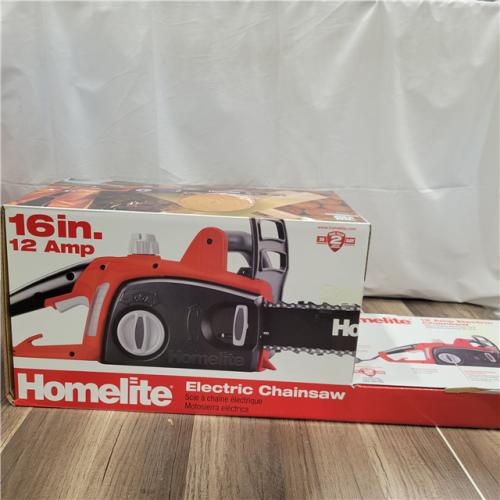 NEW! HOMELITE 16 in. 12 Amp Electric Chainsaw