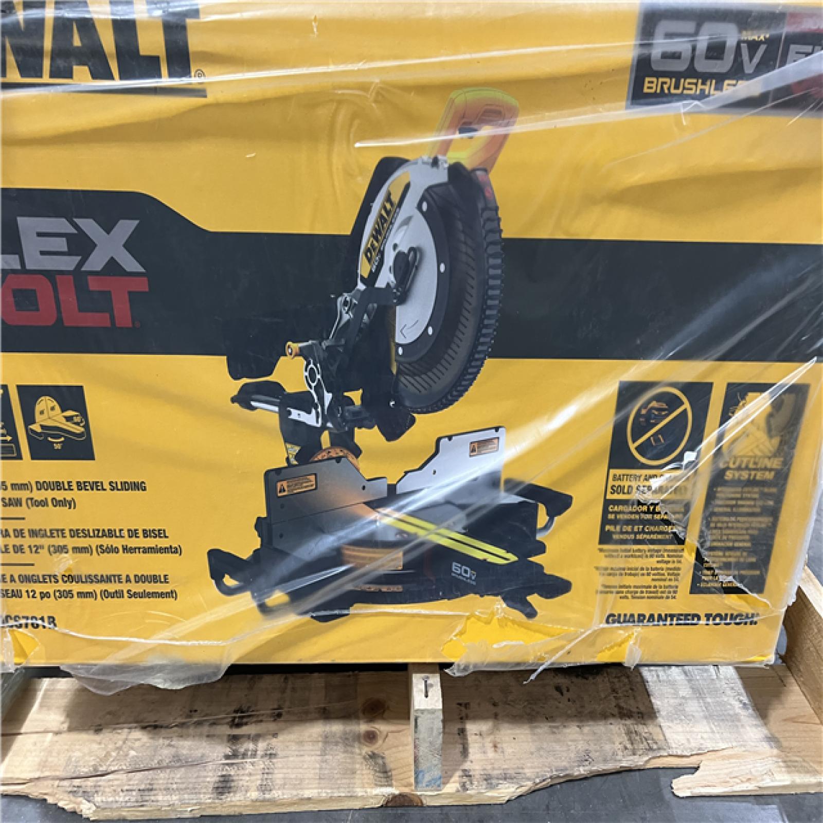 AS-IS DEWALT 60V Lithium-Ion 12 in. Cordless Sliding Miter Saw (Tool Only)