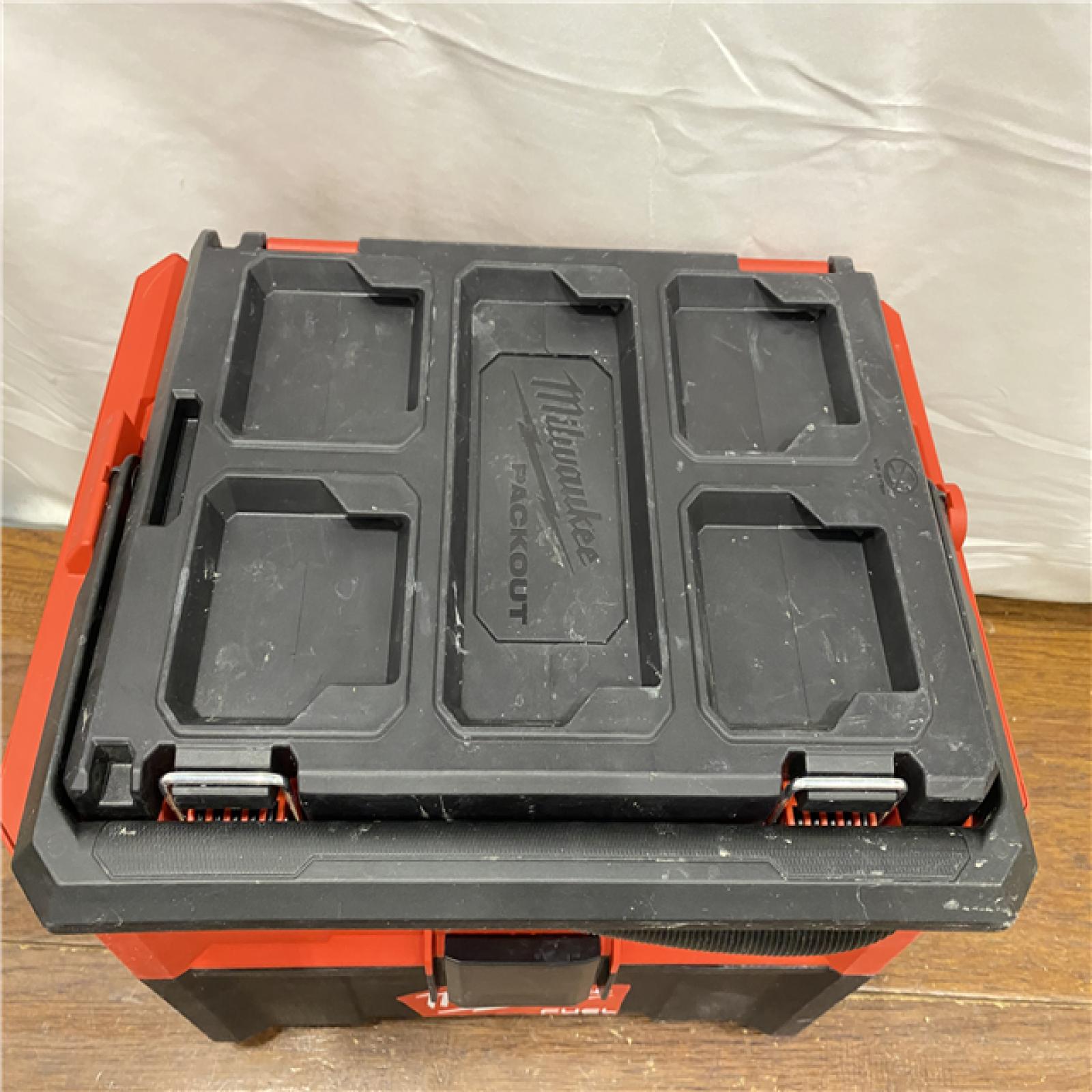 AS-IS MILWAUKEE M18 FUEL PACKOUT 18-Volt Lithium-Ion Cordless 2.5 Gal. Wet/Dry Vacuum (Vacuum-Only)