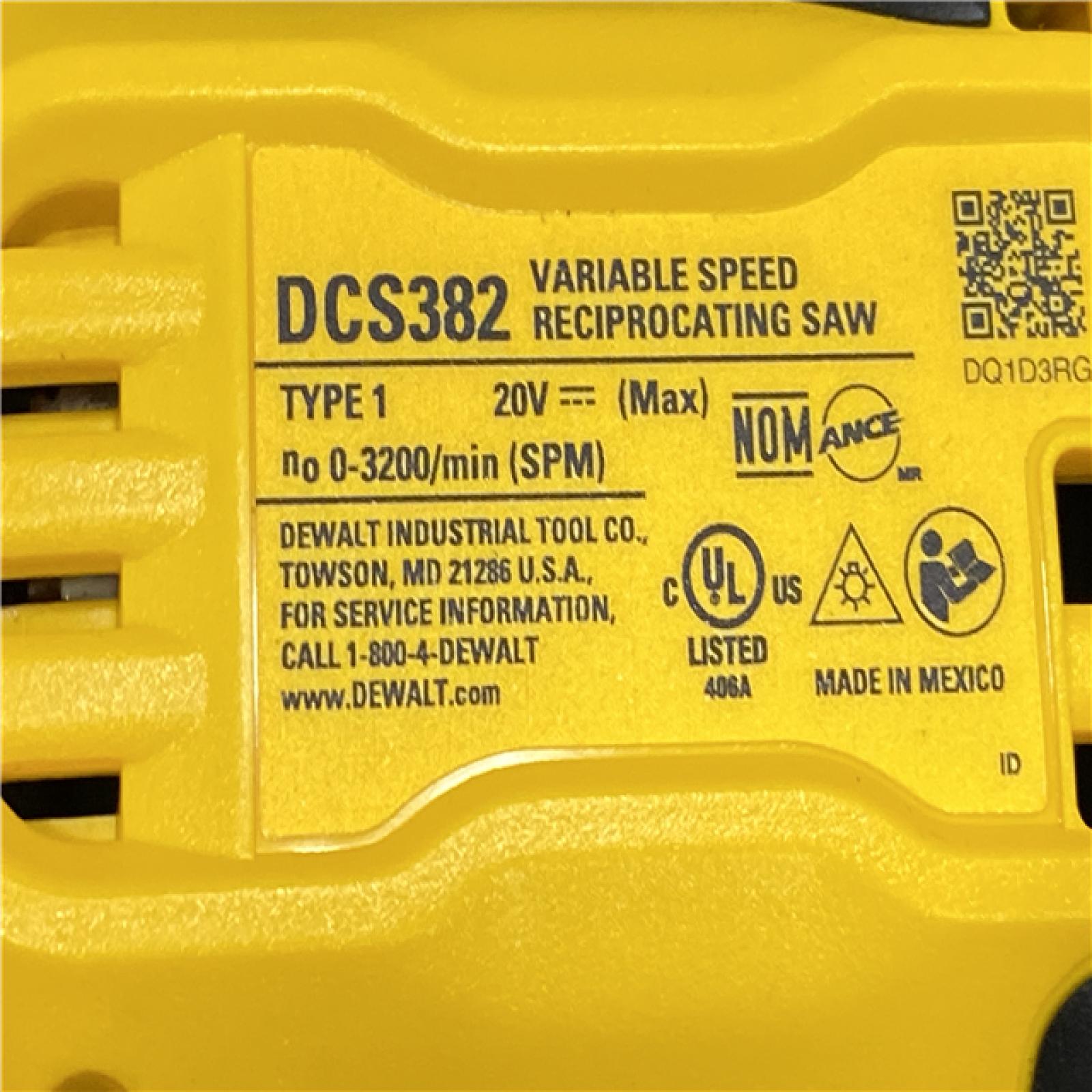 AS-IS DEWALT 20V MAX Cordless Brushless Reciprocating Saw (Tool Only)