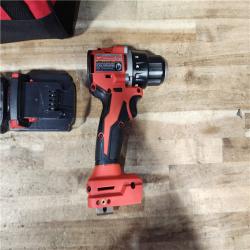 HOUSTON LOCATION - AS - IS Milwaukee 18V Lithium-Ion Brushless Cordless 1/2 in. Compact Drill/Driver Kit
