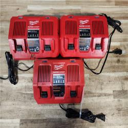 HOUSTON LOCATION - AS-IS MILWAUKEE BATTERY CHARGER PACK QTY - 3