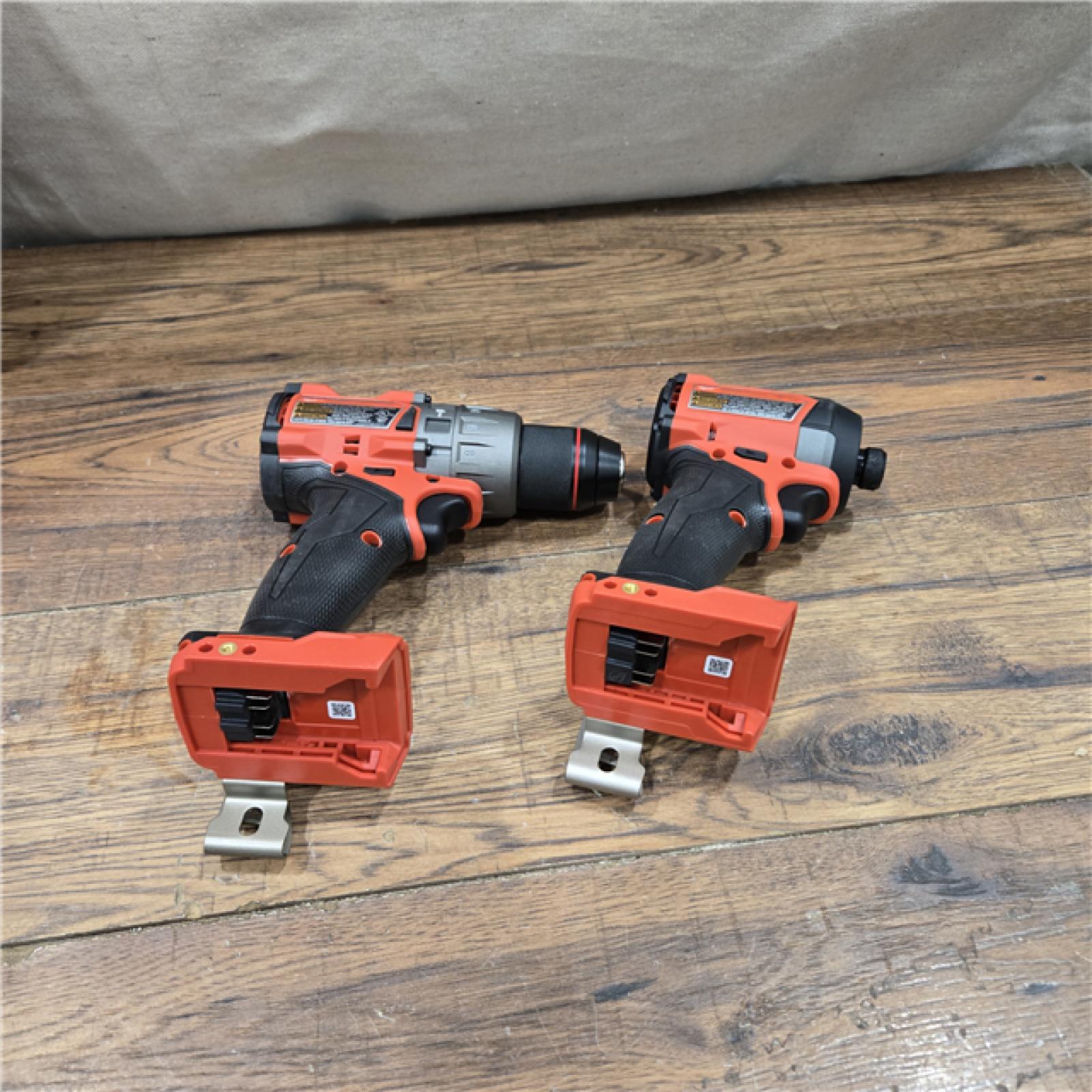 AS-IS MILWAUKEE M18 FUEL 18V Lithium-Ion Brushless Cordless Hammer Drill and Impact Driver Combo Kit (2-Tool) with 2 Batteries