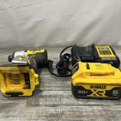 AS-IS DEWALT 20-Volt Maximum XR Lithium-Ion Cordless Brushless 1/4 in. 3-Speed Impact Driver Kit