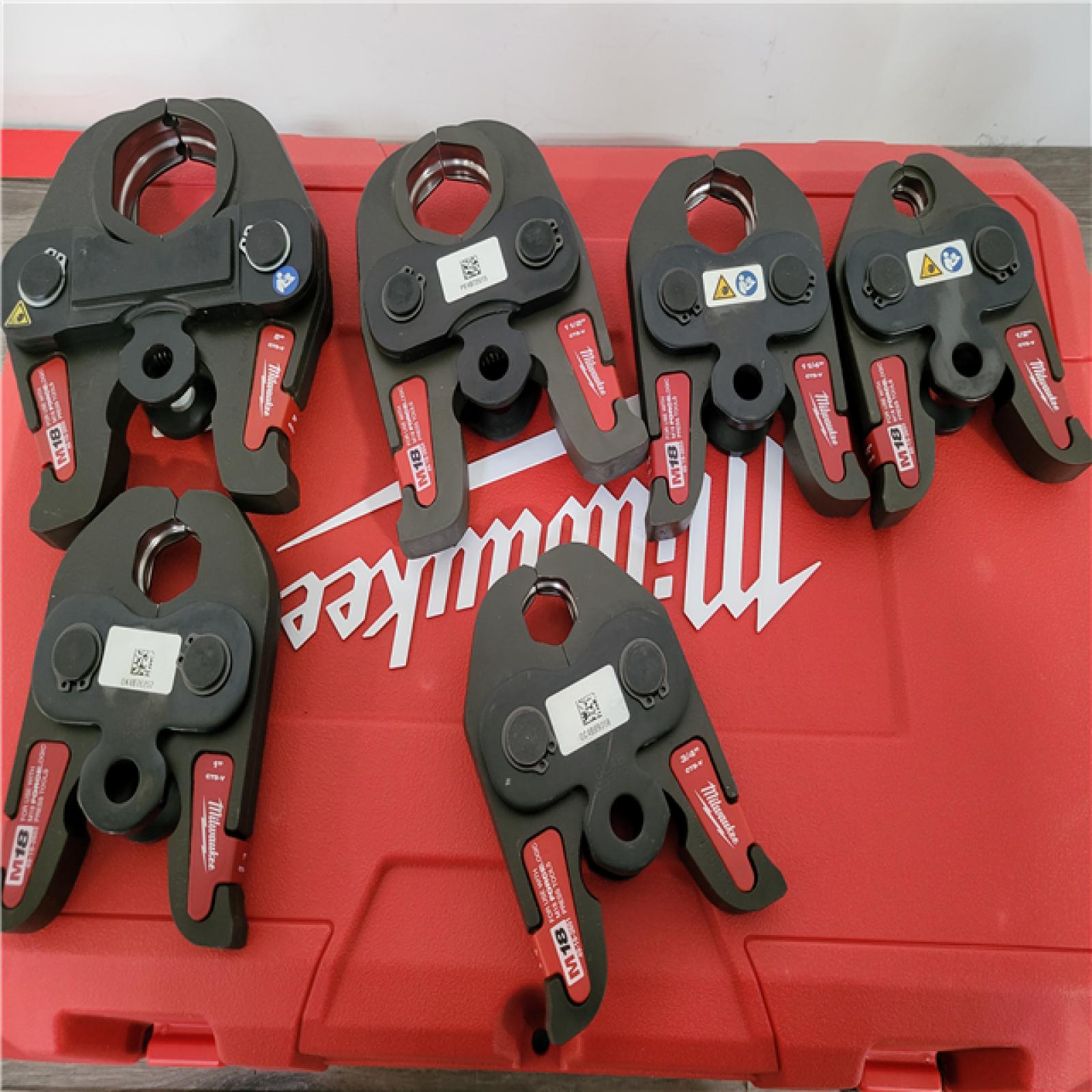 CALIFORNIA AS-IS MILWUAKEE FORCE LOGIC M18 PRESS TOOL KIT  INCLUDES (2) BATTERIES  CHRAGER & HARDCASE