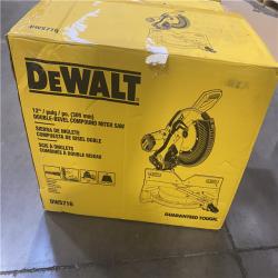 As-Is- DeWalt 15 Amp Corded 12 in. Compound Double Bevel Miter Saw
