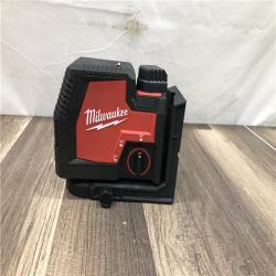 AS-IS Milwaukee 100 ft. REDLITHIUM Lithium-Ion USB Green Rechargeable Cross Line Laser Level with Charger