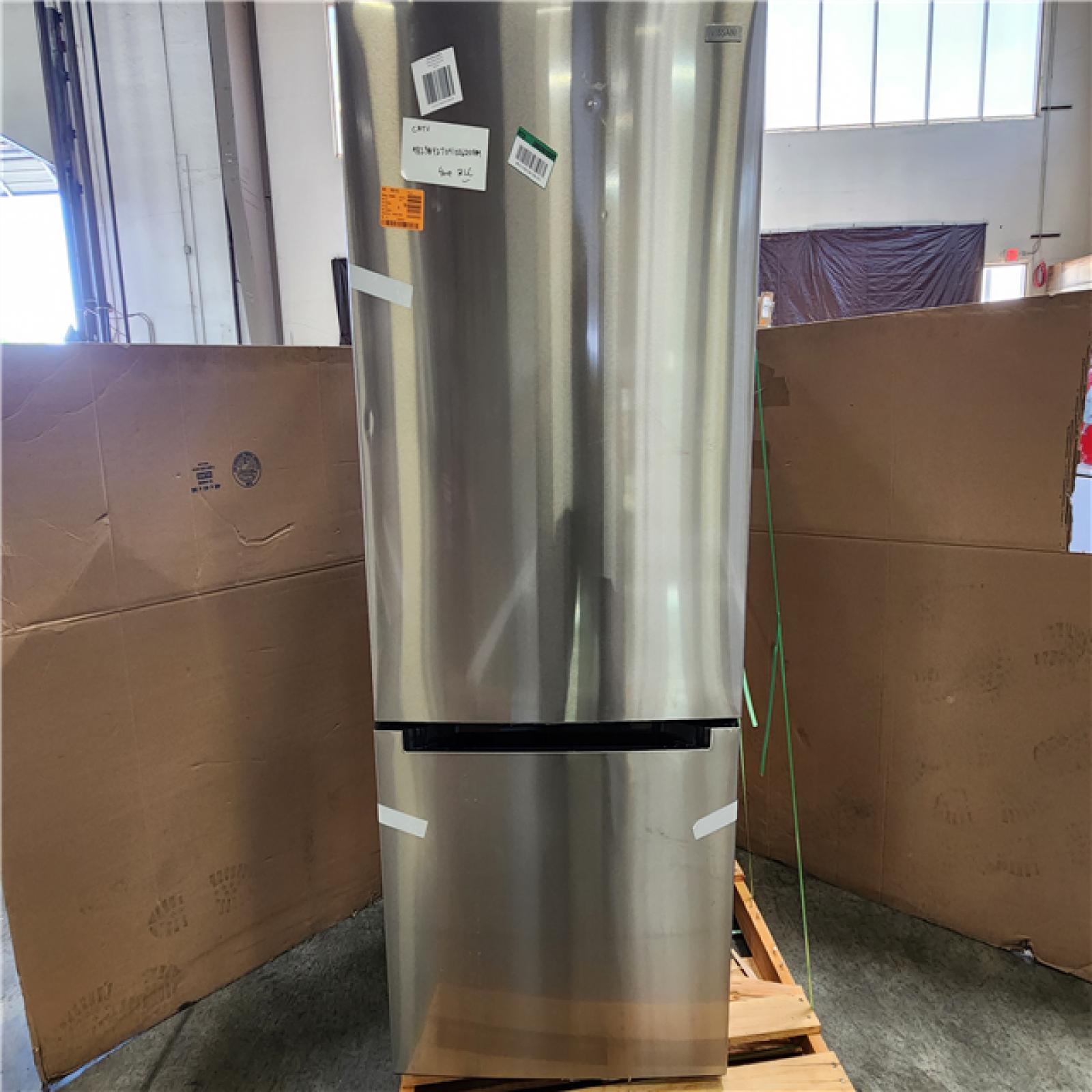 Phoenix Vissani 30 in. 18.7 cu. ft. Bottom Freezer Refrigerator in Fingerprint Resistant Stainless Steel  Garage Ready