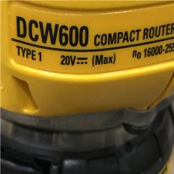 AS-IS DEWALT 20V MAX XR Cordless Brushless Fixed Base Compact Router (Tool Only)