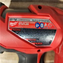 HOUSTON LOCATION - AS-IS Milwaukee FUEL 18-Volt Lithium-Ion Brushless Cordless 18-Gauge 1/4 in. Narrow Crown Stapler (Tool-Only)