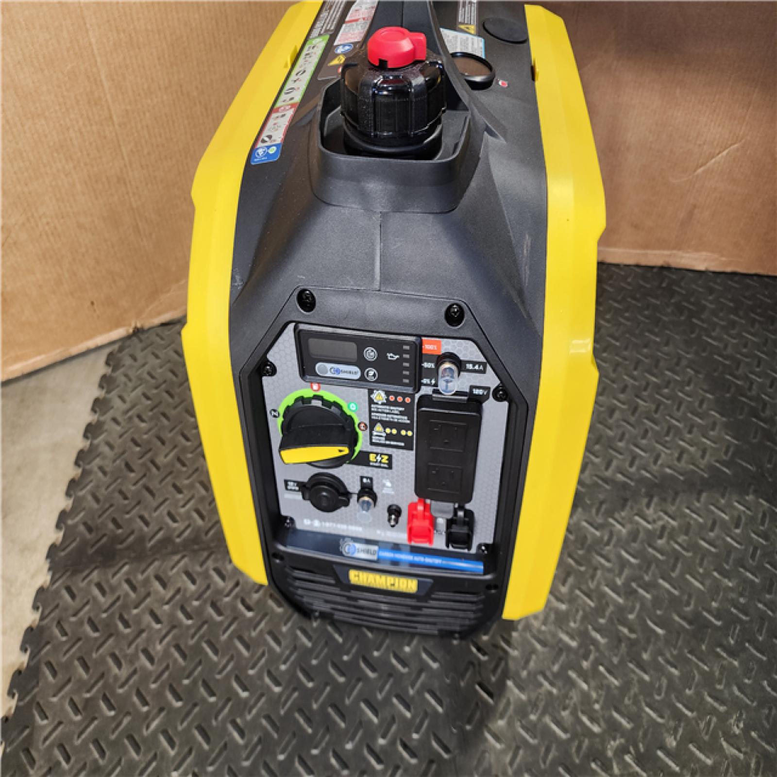 HOUSTON LOCATION - AS-IS CHAMPION 2500/1850-Watt Recoil Start Gasoline/Propane Powered Dual Fuel Inverter Generator with Quiet Technology and CO Shield