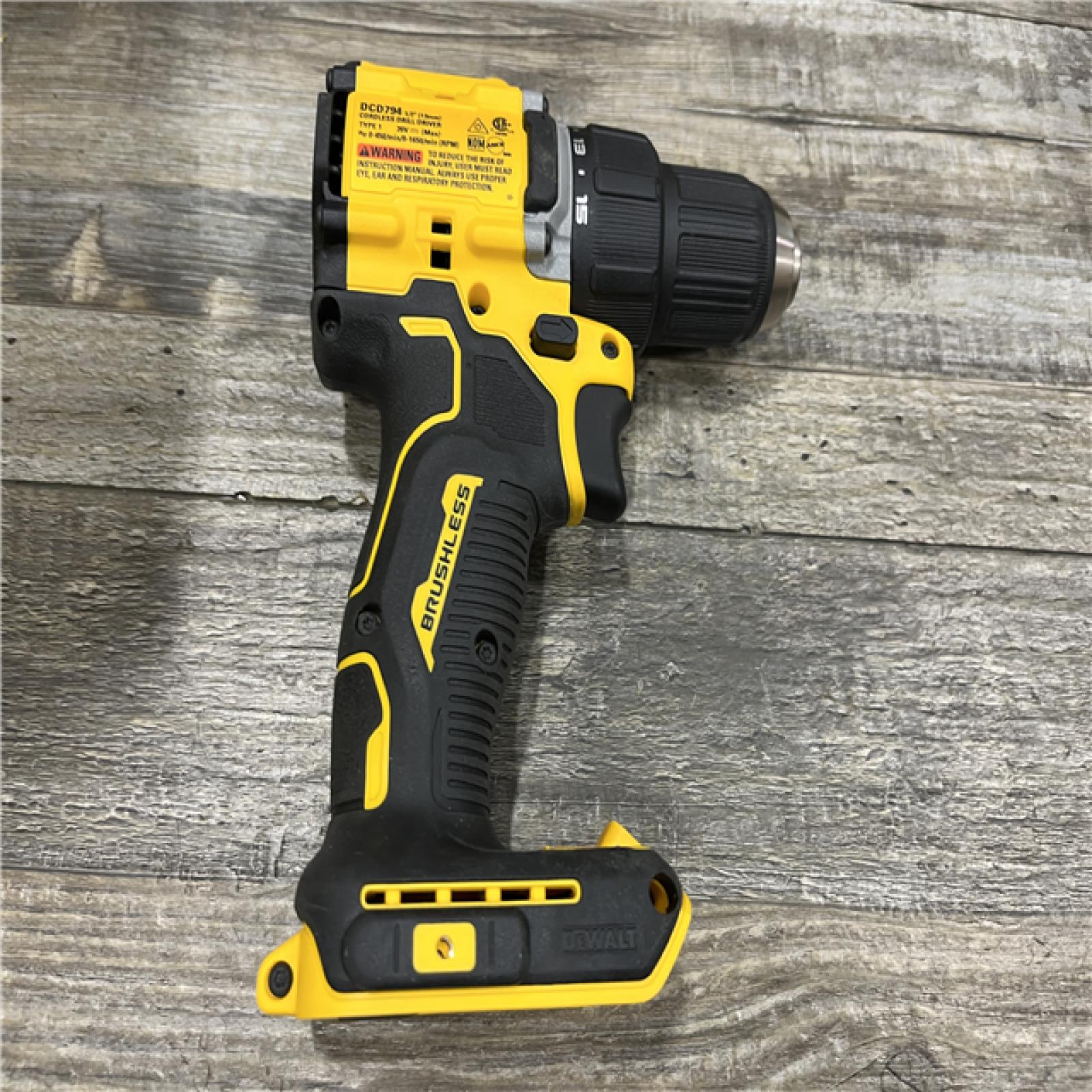AS-IS DEWALT Atomic 20V Lithium-Ion Cordless Compact 1/2 in. Drill/Driver Kit