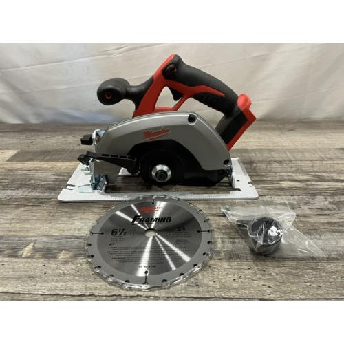 AS-IS Milwaukee 18V Lithium-Ion Cordless 6-1/2 in. Circular Saw (Tool-Only)