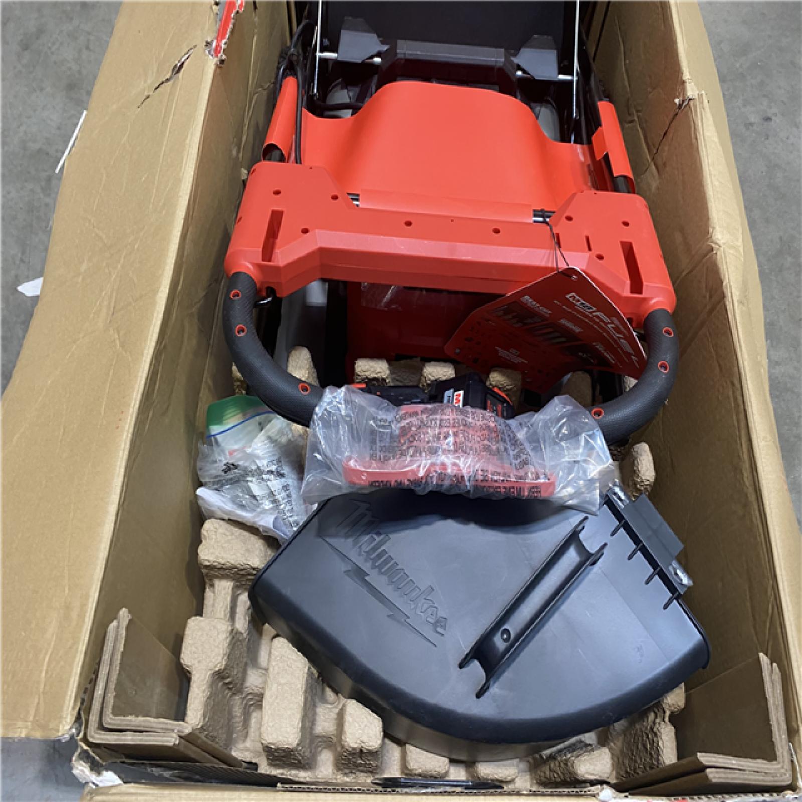 As-Is- Milwaukee 18 FUEL 21 Self-Propelled Dual Battery Mower Kit