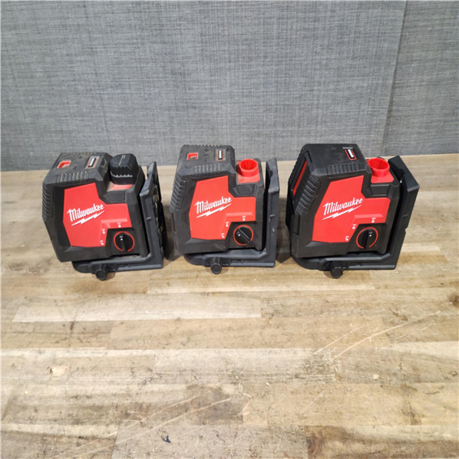 HOUSTON LOCATION - AS-IS MILWAUKEE 3 LASER TOOL COMBO