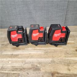 HOUSTON LOCATION - AS-IS MILWAUKEE 3 LASER TOOL COMBO