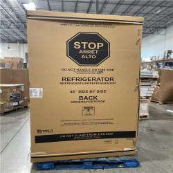 DALLAS LOCATION - Monogram - 48 in. Wide 29.5 Cu. Ft. Side-by-Side Built-In Smart Refrigerator