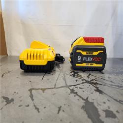 AS-IS- FLEXVOLT 20V/60V MAX Lithium-Ion 9. 0 Ah Battery Pack and Charger Starter Kit