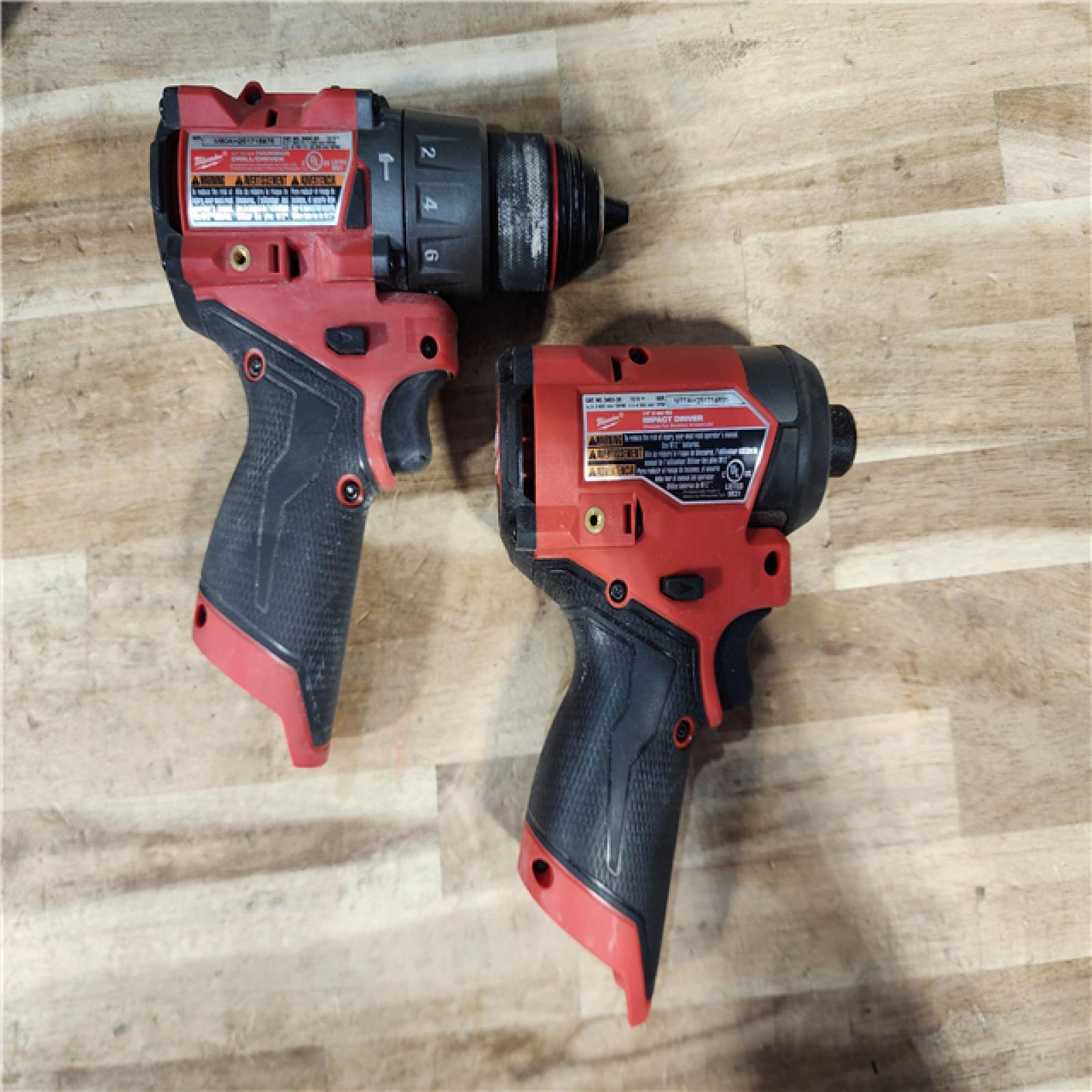 HOUSTON LOCATION - AS-IS Milwaukee  FUEL 12-Volt Lithium-Ion Brushless Cordless Hammer Drill and Impact Driver Combo Kit