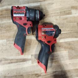 HOUSTON LOCATION - AS-IS Milwaukee  FUEL 12-Volt Lithium-Ion Brushless Cordless Hammer Drill and Impact Driver Combo Kit