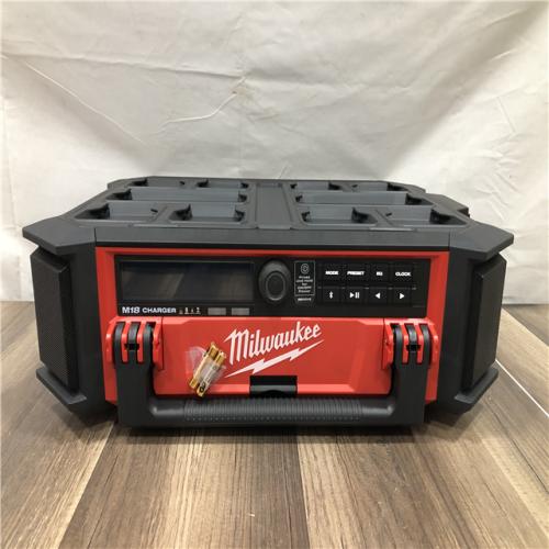 AS-IS Milwaukee  Lithium-Ion Cordless PACKOUT Radio/Speaker with Built-In Charger