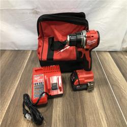 AS-IS Milwaukee 18V Lithium-Ion Brushless Cordless 1/2 in. Compact Drill/Driver with kit