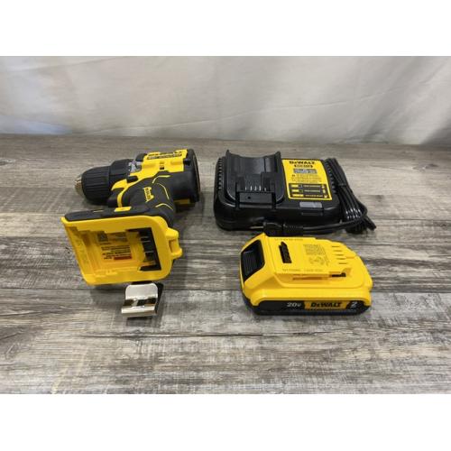 AS-IS DEWALT Atomic 20V Lithium-Ion Cordless Compact 1/2 in. Drill/Driver Kit