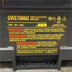 AS-IS DEWALT Tough System 2.0 Flex Volt 20V/60V Cordless LED Adjustable Work Light