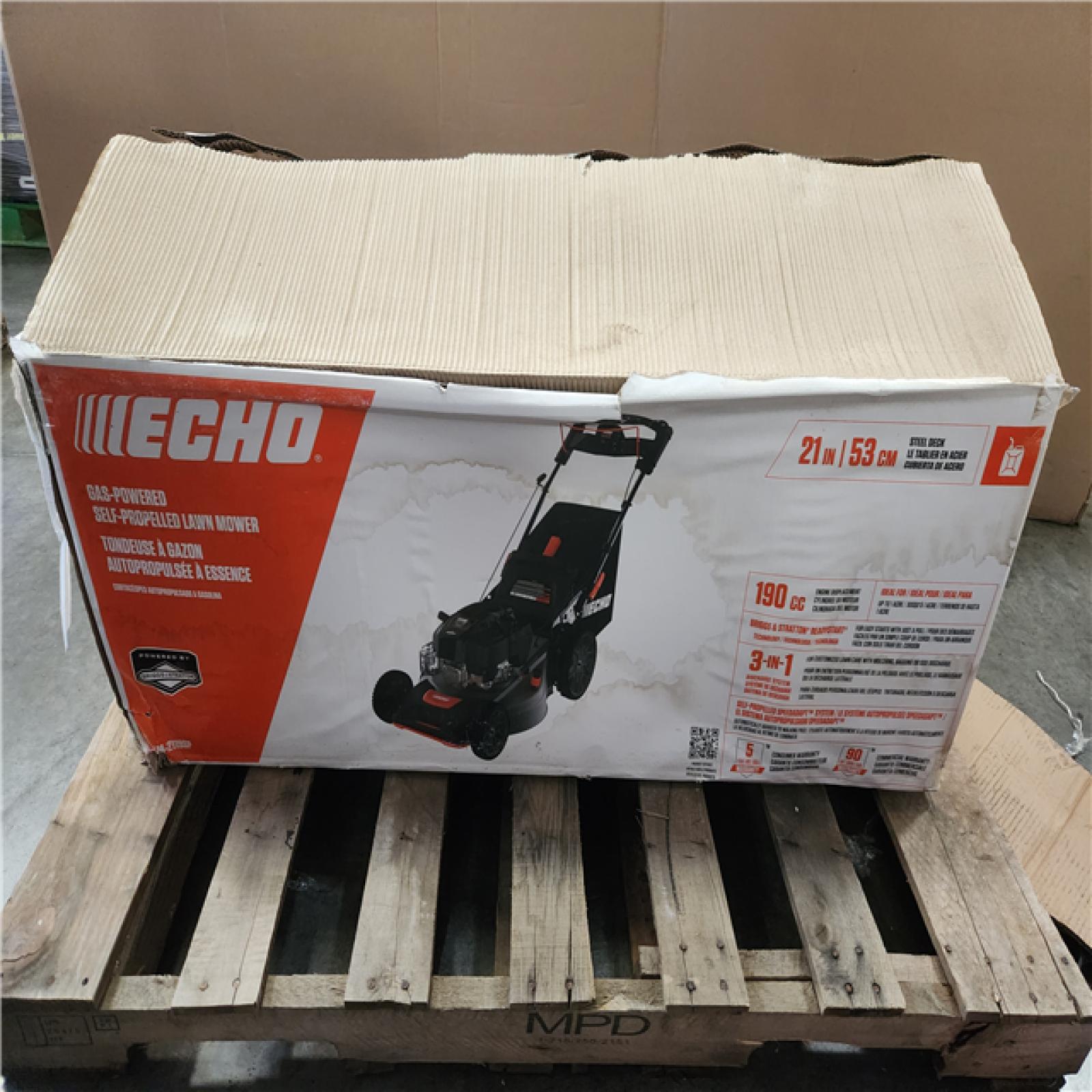 Phoenix NEW ECHO 21 in. 190 cc Briggs and Stratton Gas 3-in-1 Dual Blade RWD Self-Propelled Lawn Mower with Single Lever Deck Adjustment