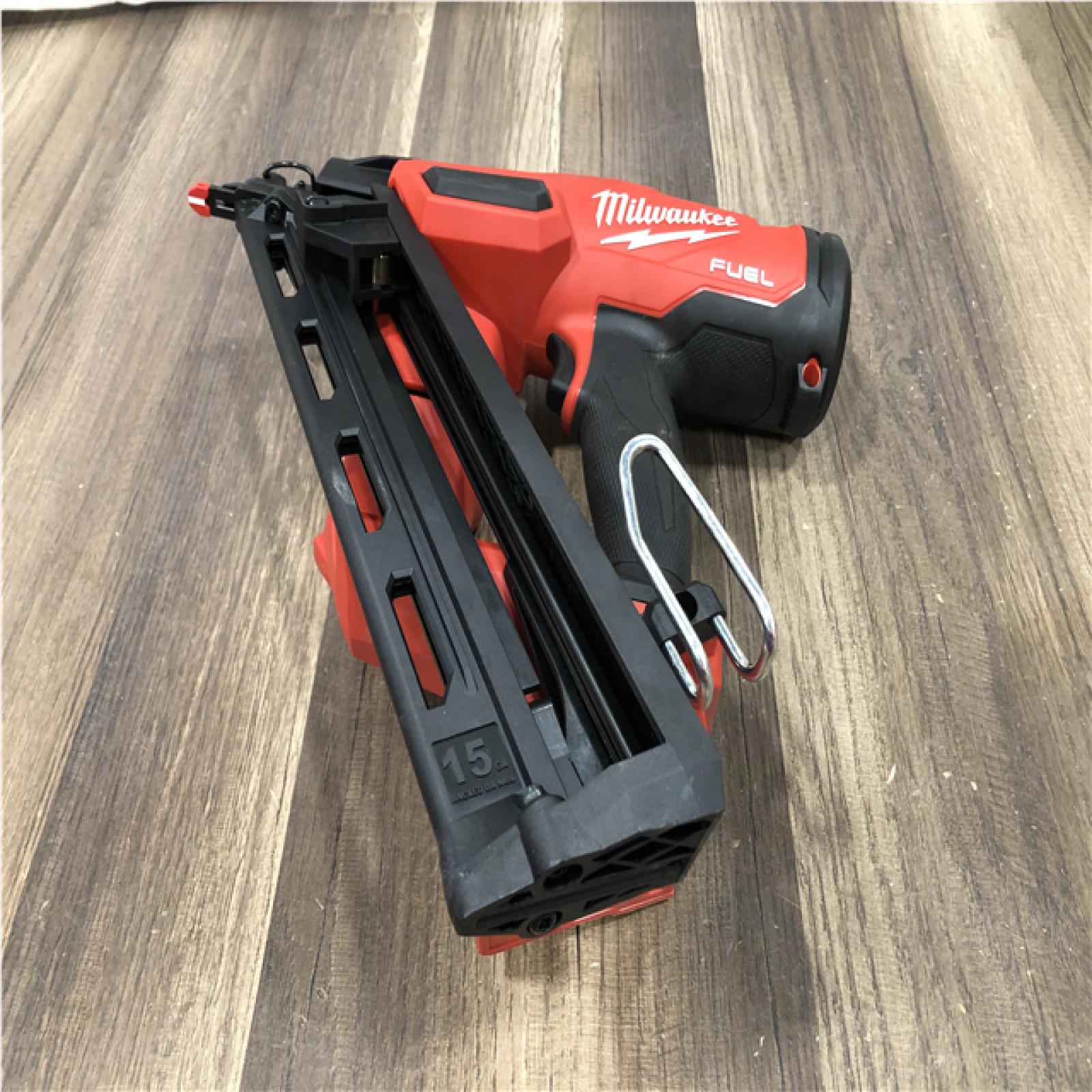 AS-IS Milwaukee FUEL 18V Lithium-Ion Brushless Cordless Gen II 15-Gauge Angled Nailer (Tool-Only)