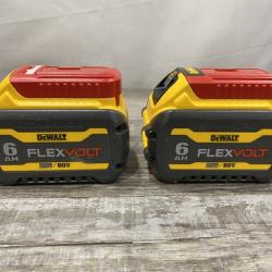 AS-IS DEWALT FLEXVOLT 20V/60V MAX Lithium-Ion 6.0Ah Battery Pack (2 Pack)